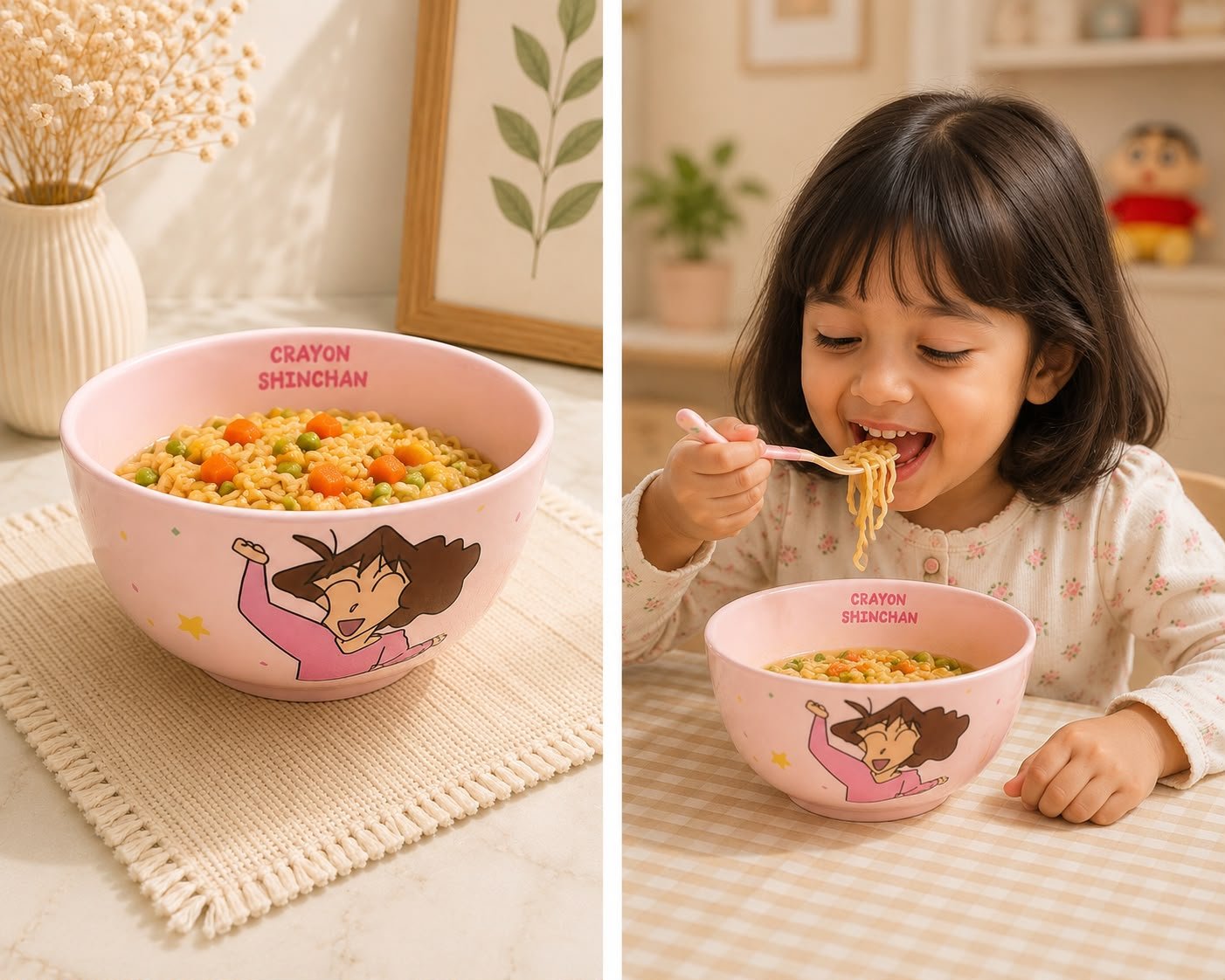 Shinchan Cartoon Printed Ceramic Bowl for Kids & Family – Colorful Serving & Eating Bowls - Image 7