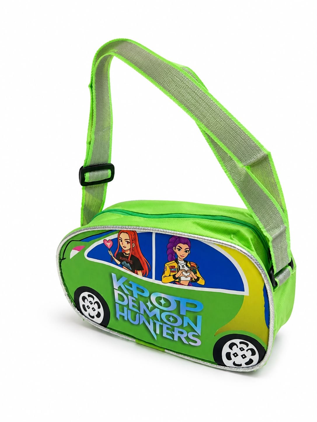 Kids K-Pop Demon Hunters Car-Shaped Bag for Girls & Boys – Zipper Closure - Image 4