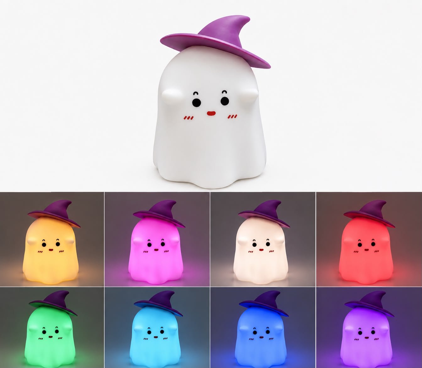 Cute Cartoon LED Light Lamp – Soft Silicone Animal Bedside Lamp & Decorative Table Light - Image 4
