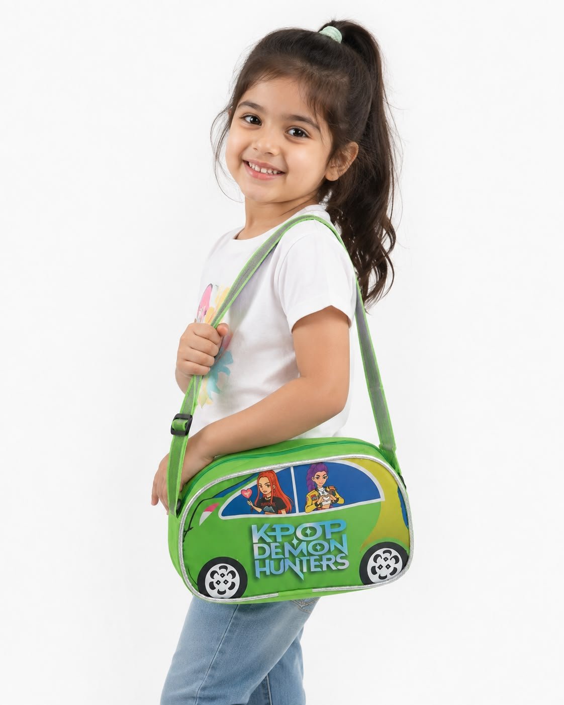 Kids K-Pop Demon Hunters Car-Shaped Bag for Girls & Boys – Zipper Closure - Image 6